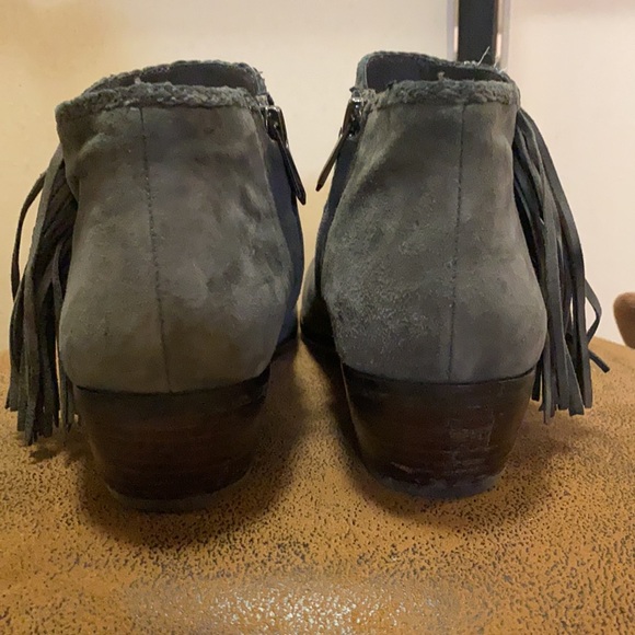 Sam Edelman Gray Suede Paige Booties - Picture 4 of 8